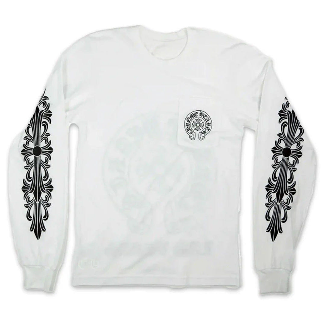 Chrome Hearts Las Vegas Exclusive Long Sleeve T - Shirt White