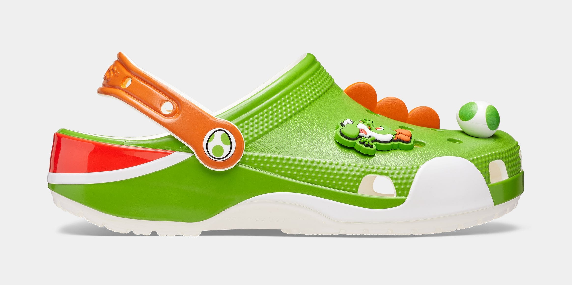 CROCS Yoshi Classic Clog Mens Sandals (Green/Red) Free Shipping