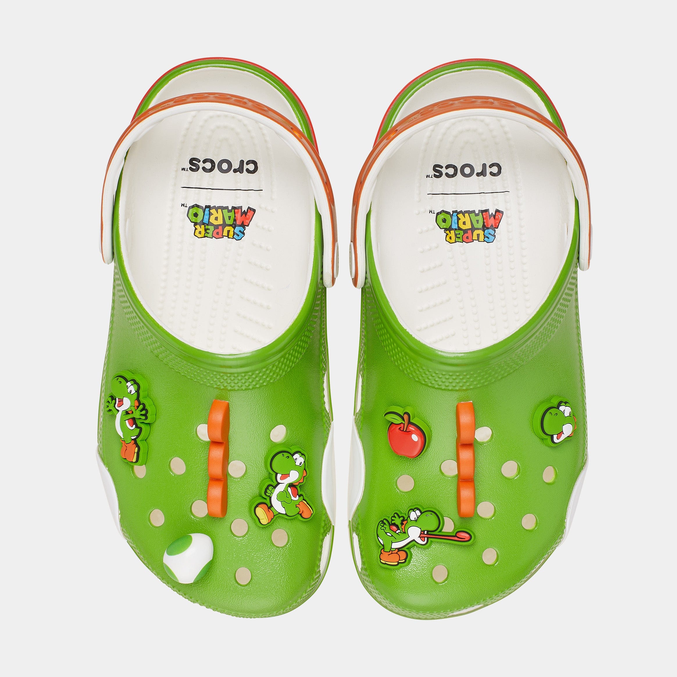 CROCS Yoshi Classic Clog Mens Sandals (Green/Red) Free Shipping