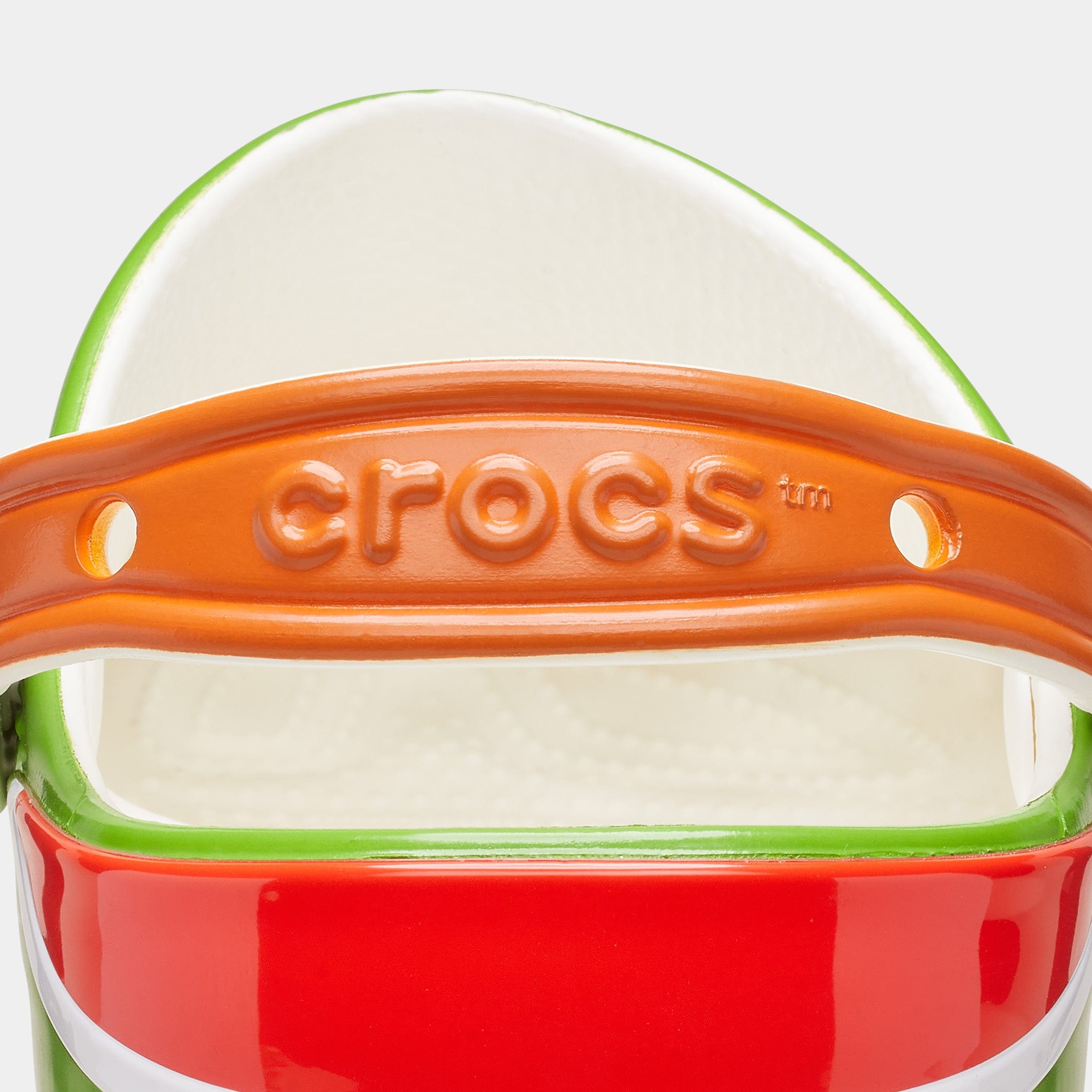 CROCS Yoshi Classic Clog Mens Sandals (Green/Red) Free Shipping