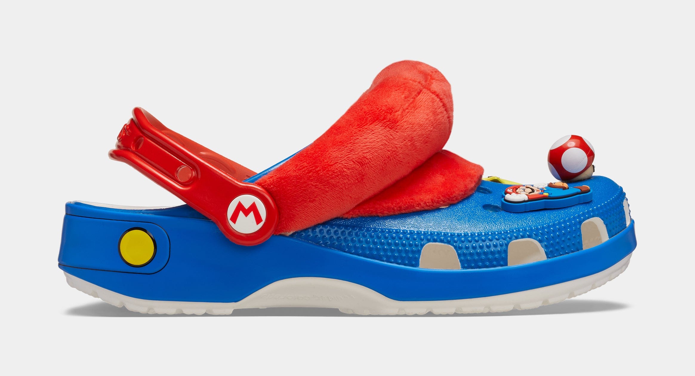 CROCS I Am Mario Classic Clog Mens Sandals (Blue/Red) Free Shipping