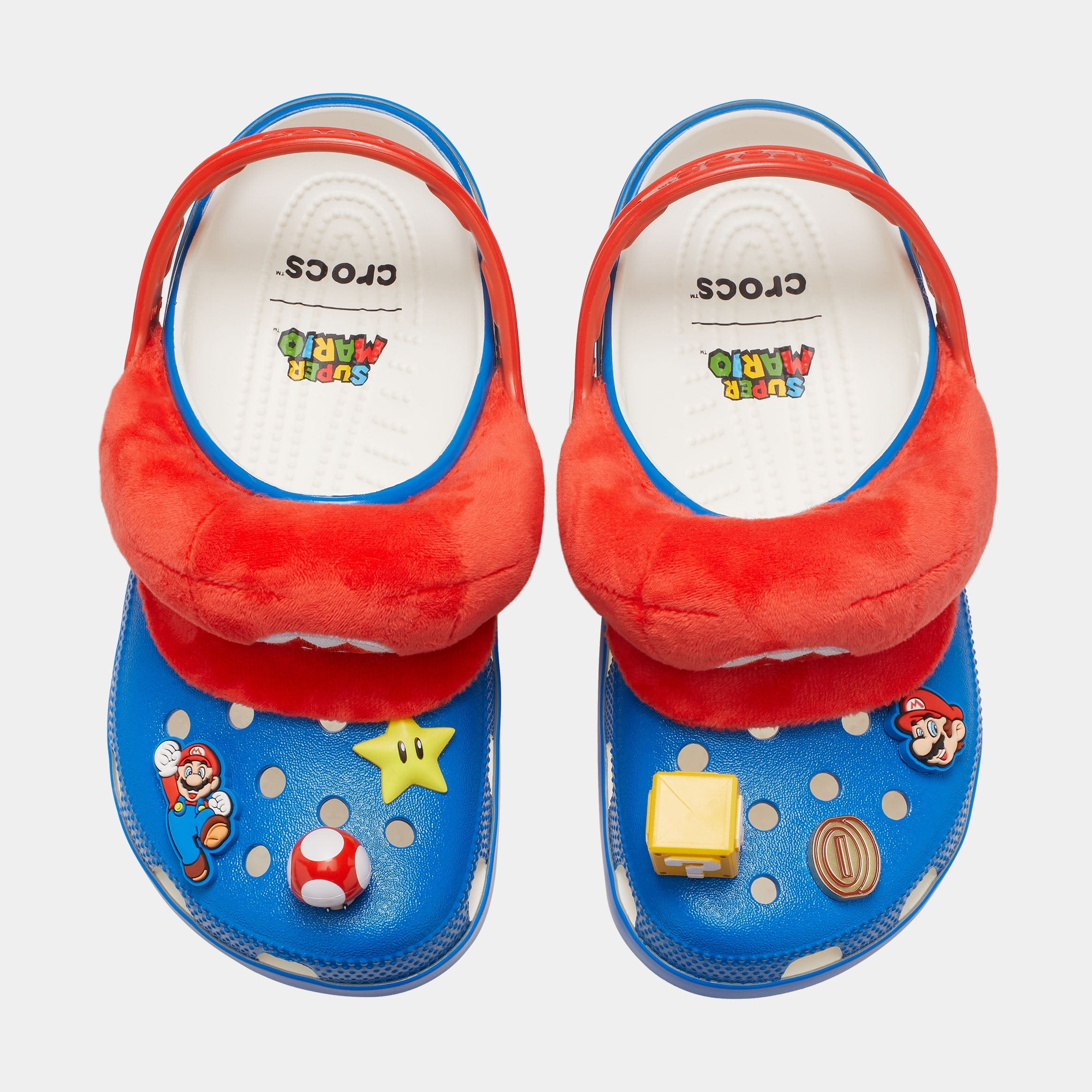 CROCS I Am Mario Classic Clog Mens Sandals (Blue/Red) Free Shipping