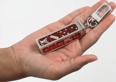 Supreme Louis Vuitton x Supreme Dice Key Chain Red