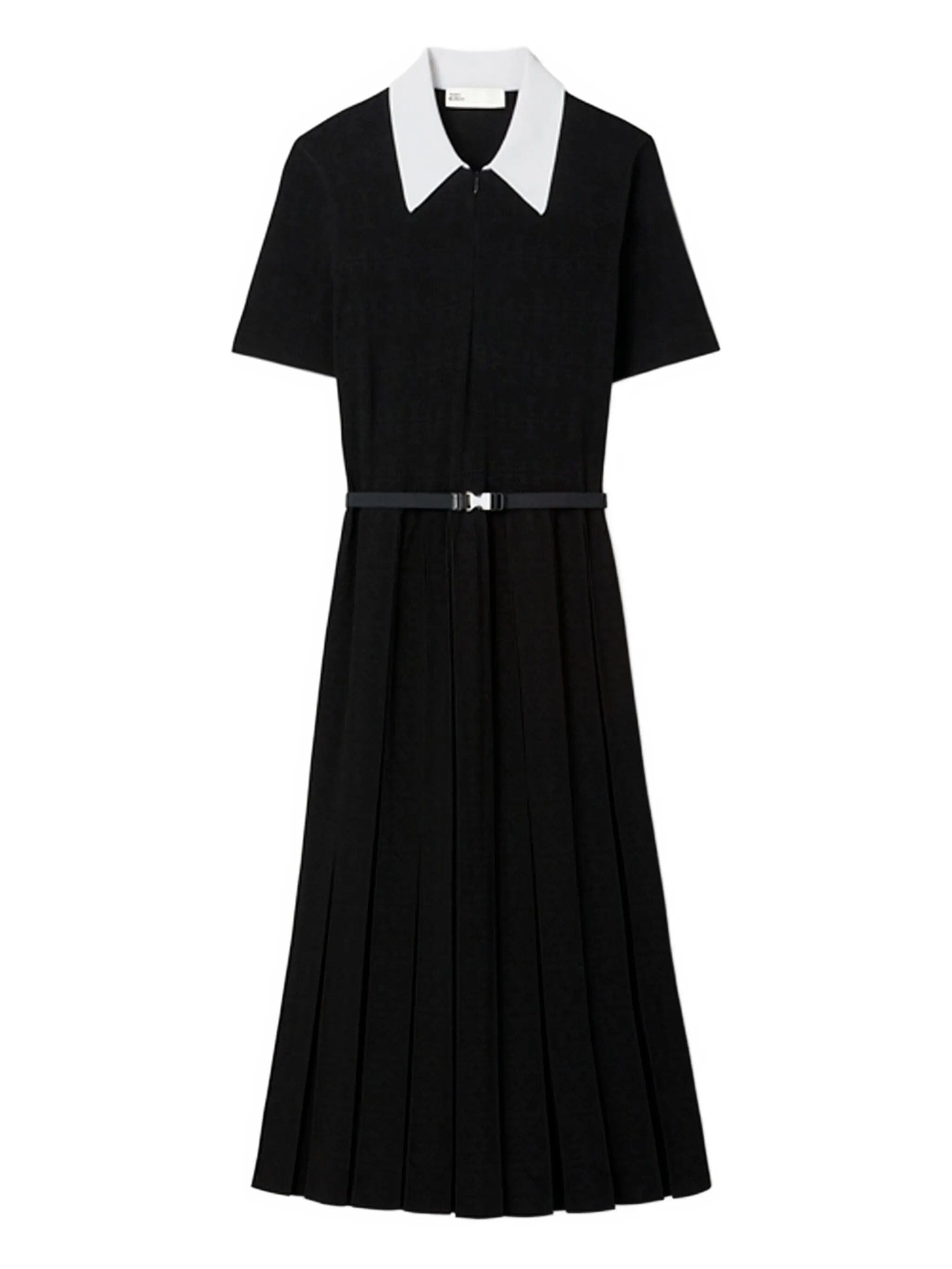 Tory Burch monogram pointelle pleated dress