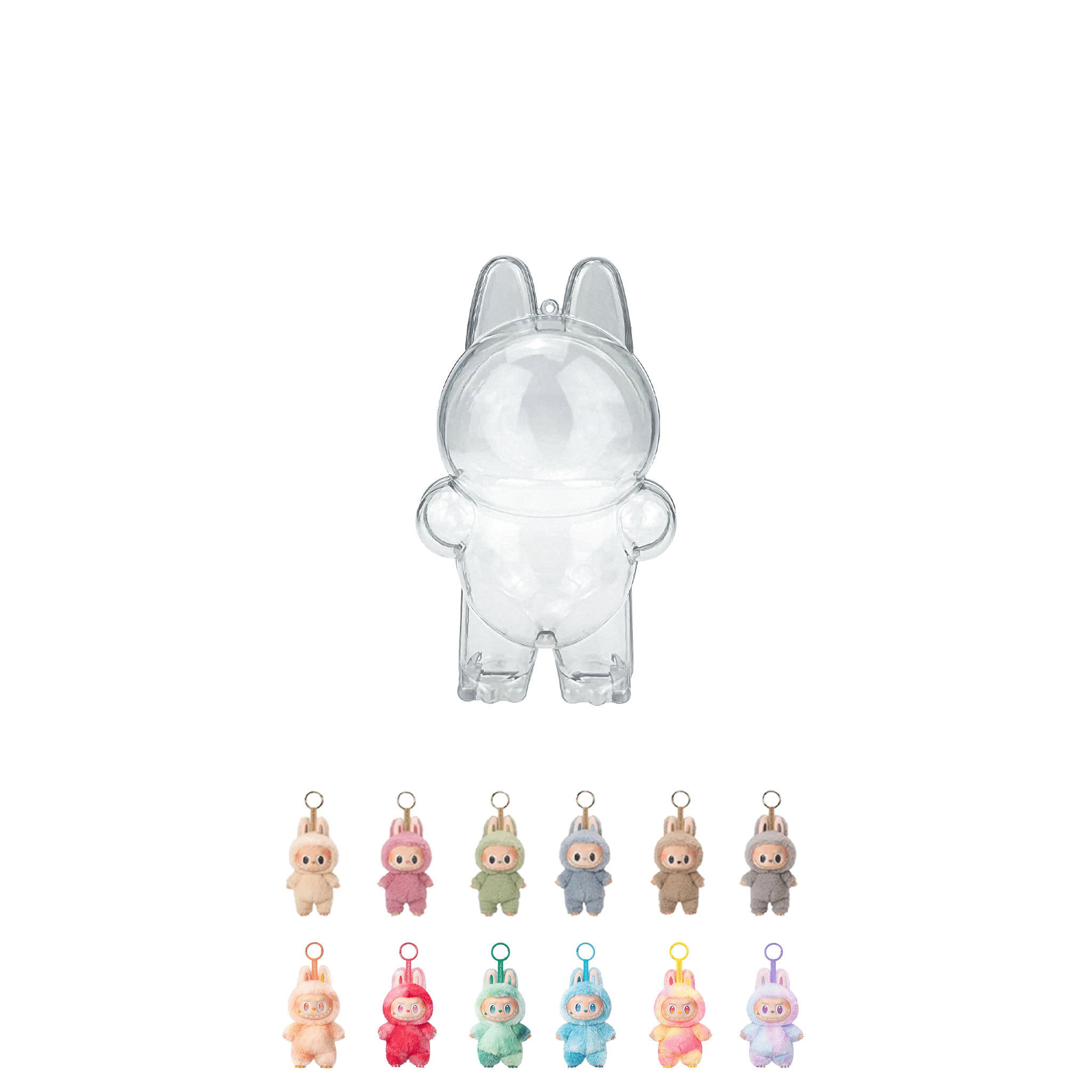 POP MART LABUBU THE MONSTERS - Transparent Acrylic Blind Box Protective Case