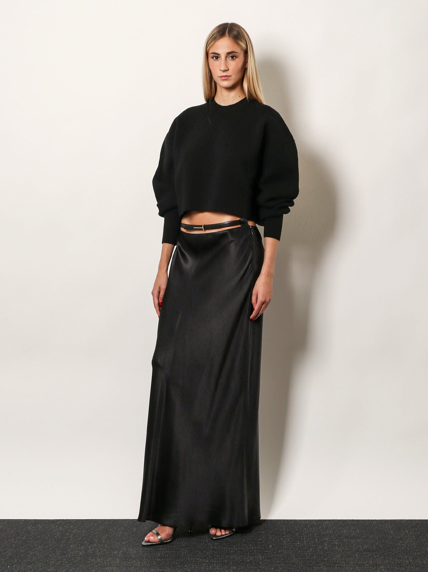TOM FORD Silk midi skirt