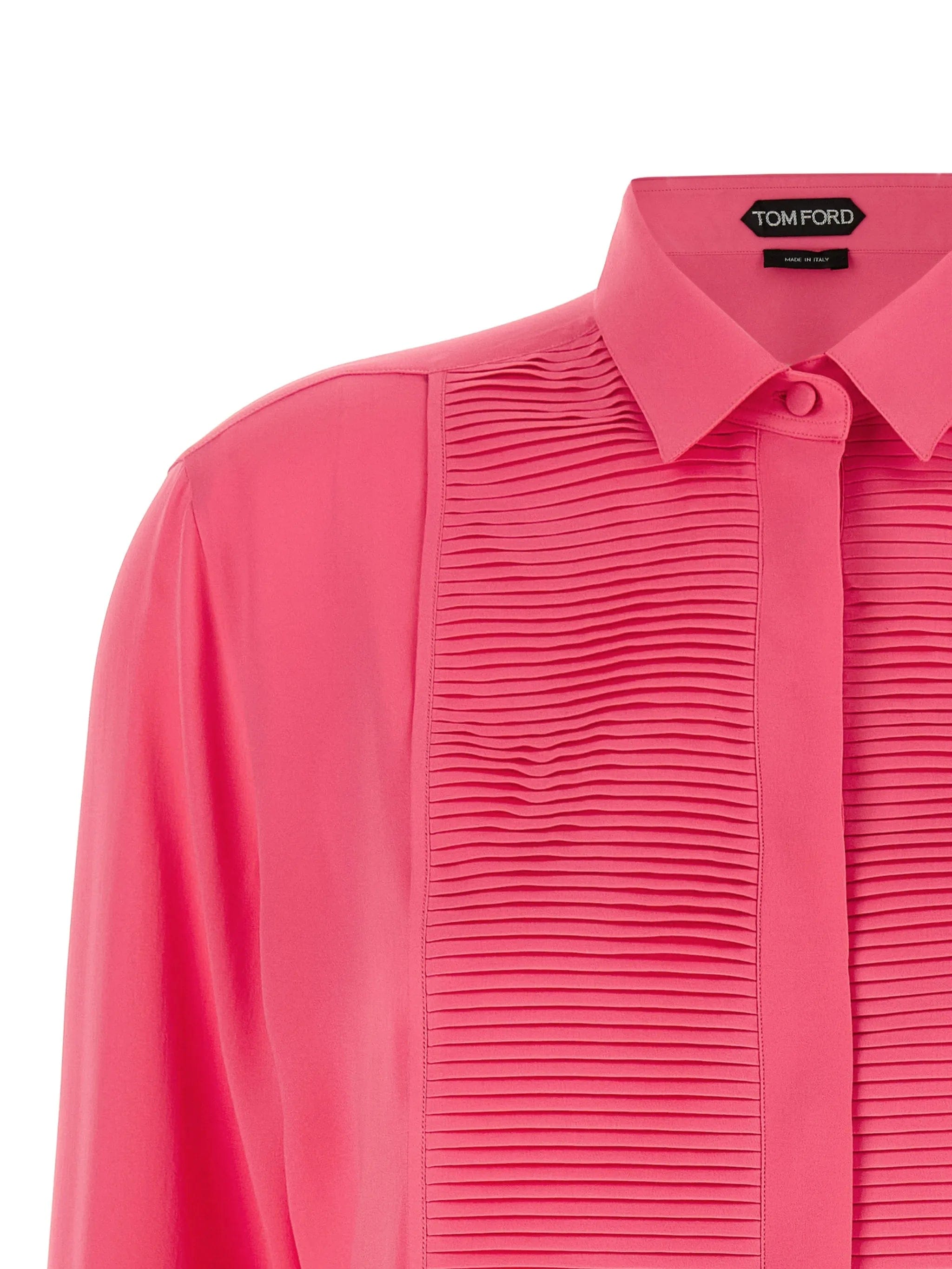TOM FORD pleated silk shirt
