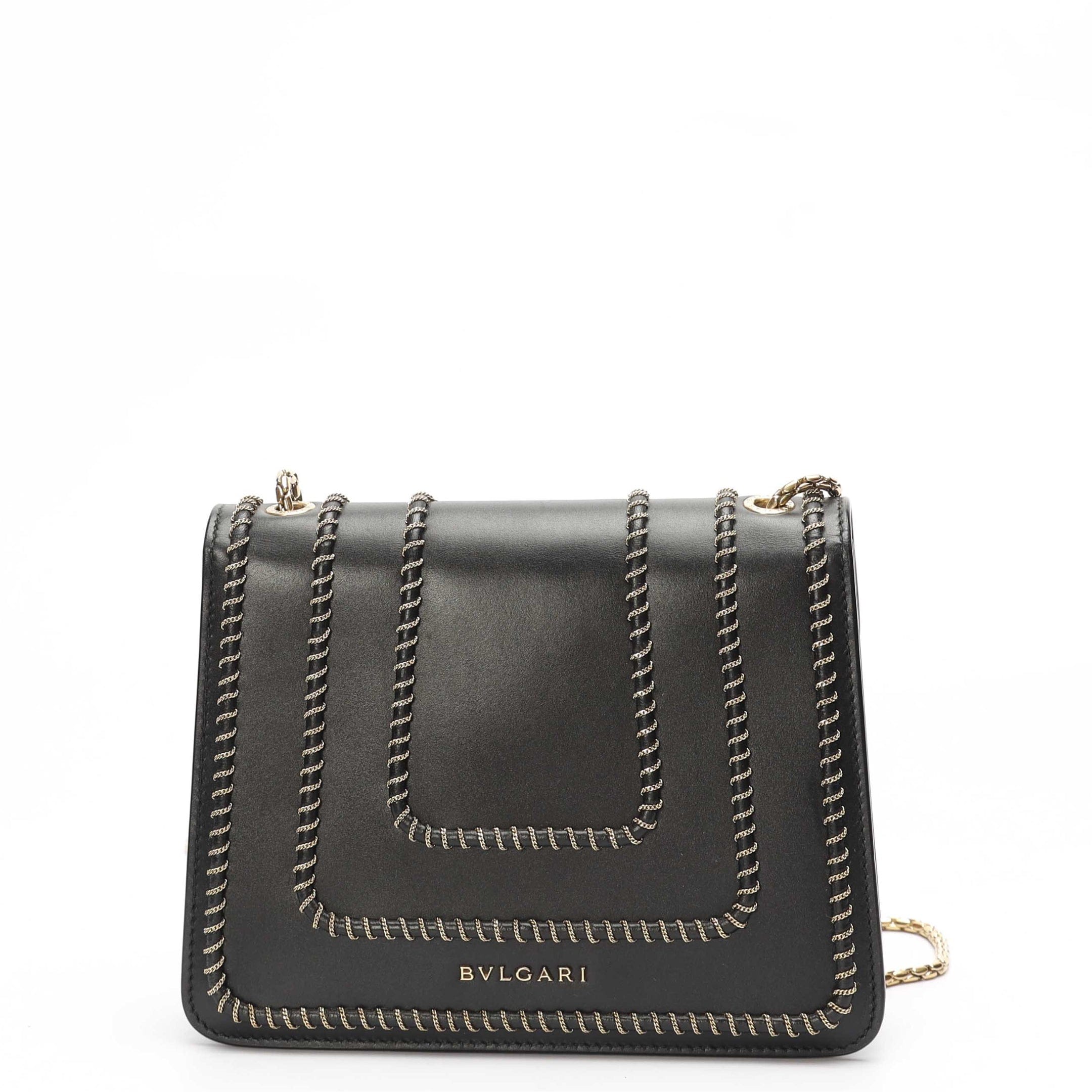 Bulgari Bvlgari Black Serpenti Blast Flap Bag