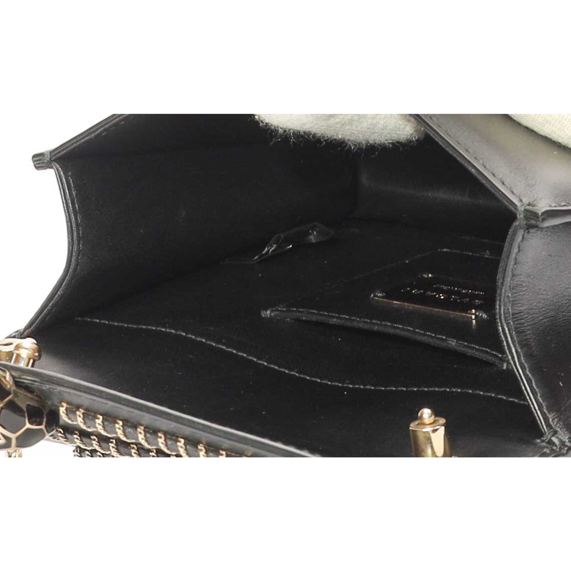 Bulgari Bvlgari Black Serpenti Blast Flap Bag