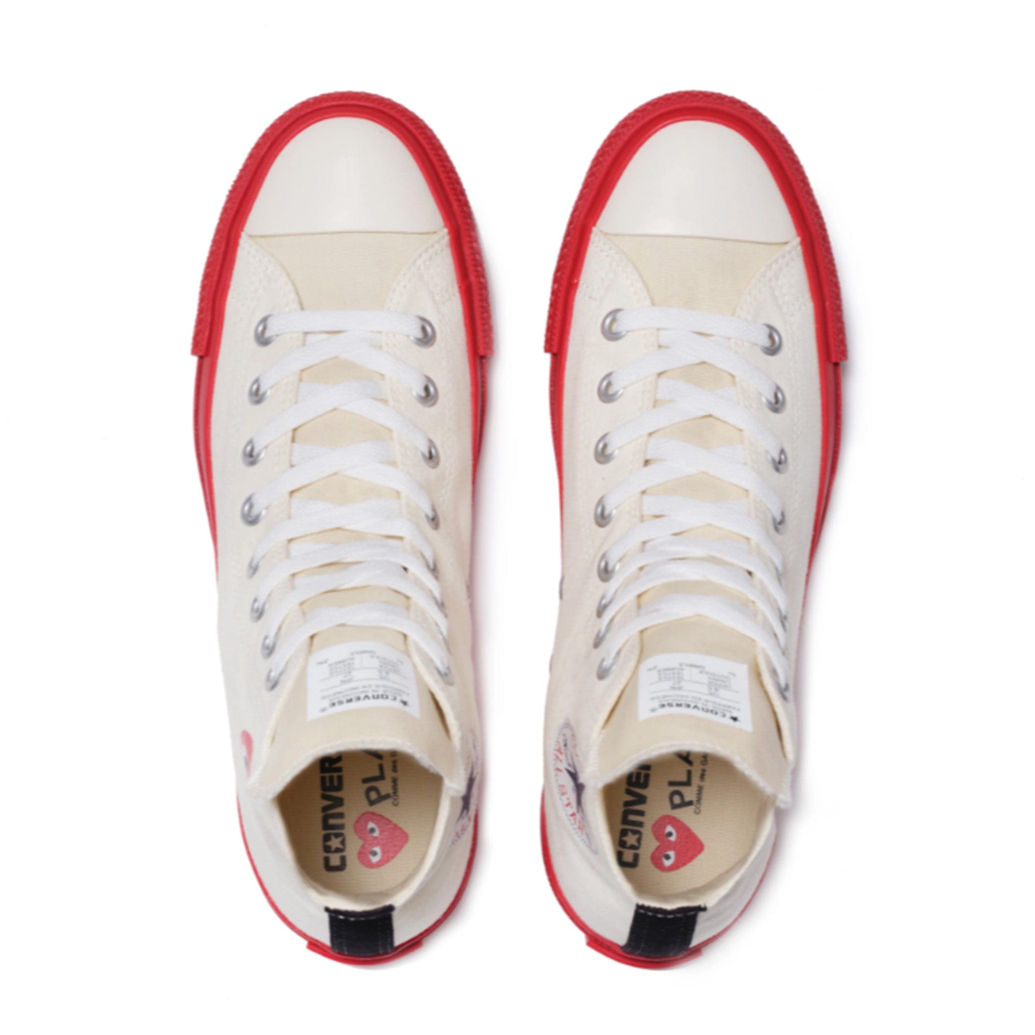 Comme Des Garcons PLAY COMME DES GARÇONS Converse Chuck Taylor High (White)
