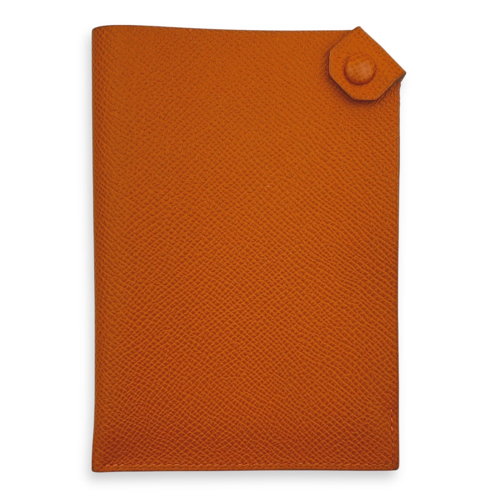 Hermès Passport Holder Orange Passport Holder in Epsom, Silver hardware C2509 - 008077VZ