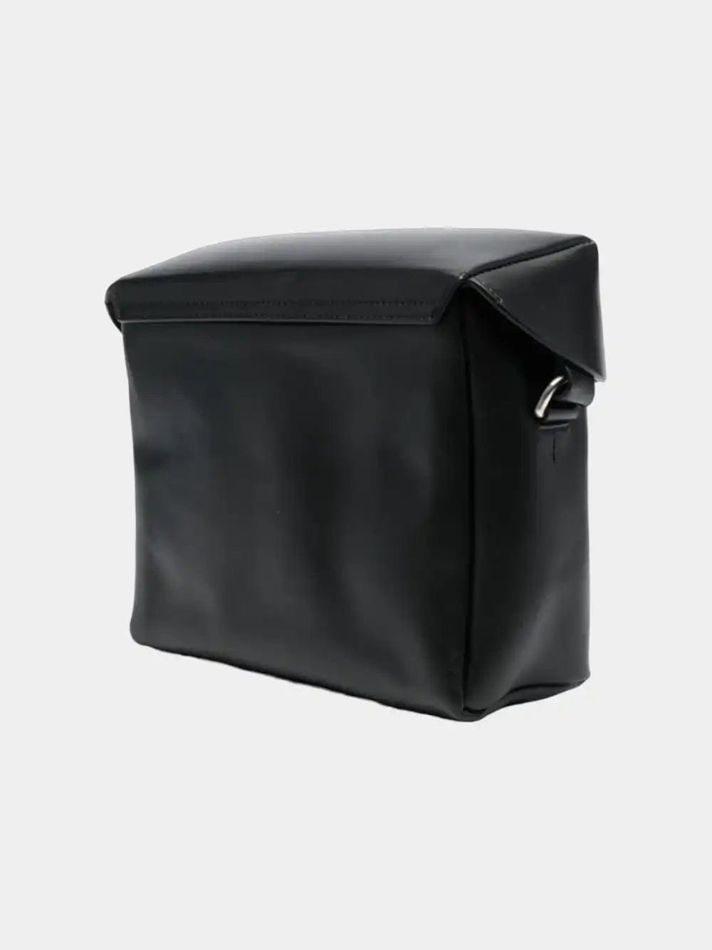 Jil Sander Sac Lid Crossbody en cuir noir