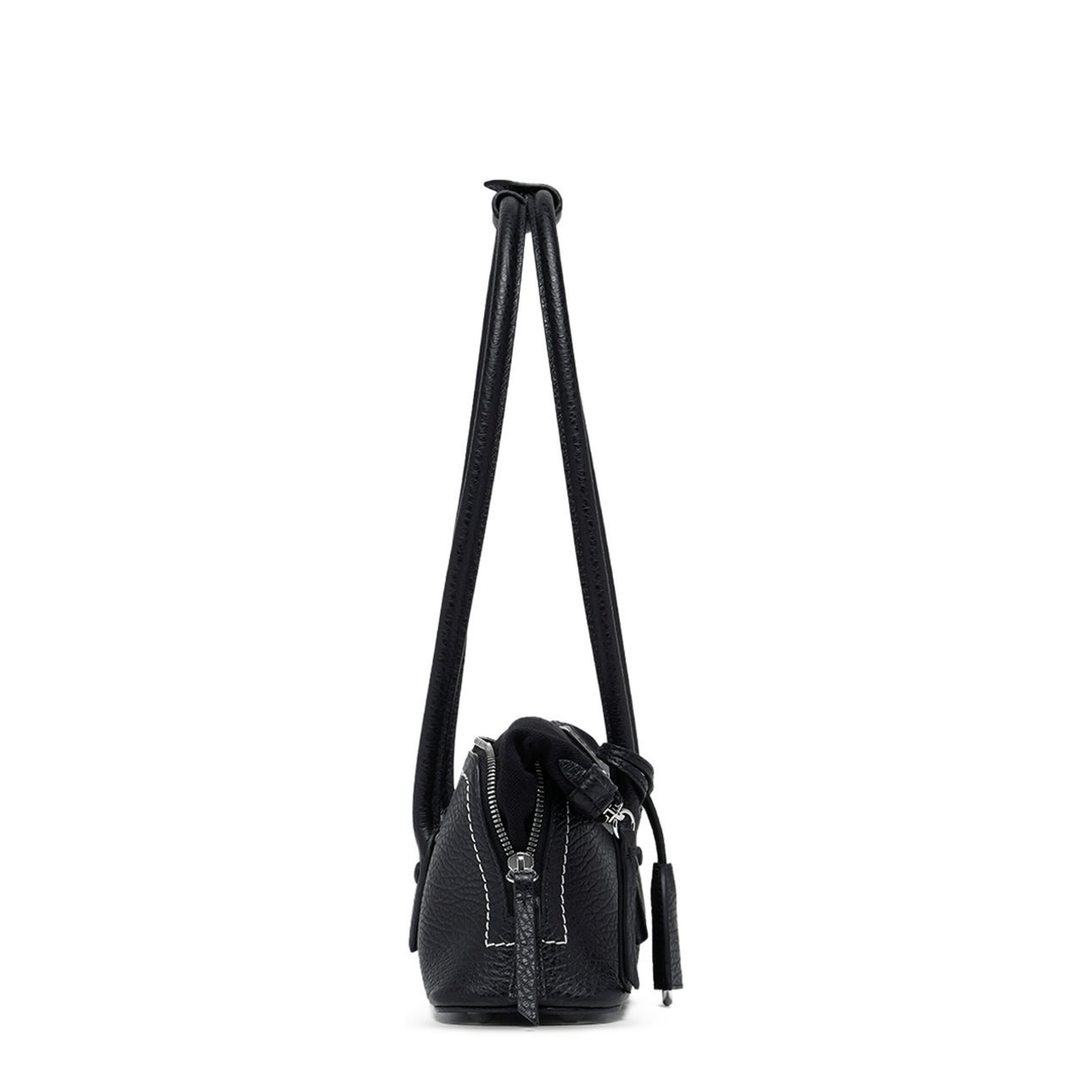 Maison Margiela 5AC Shoulder East West Calf Leather Shoulder Bag - Black