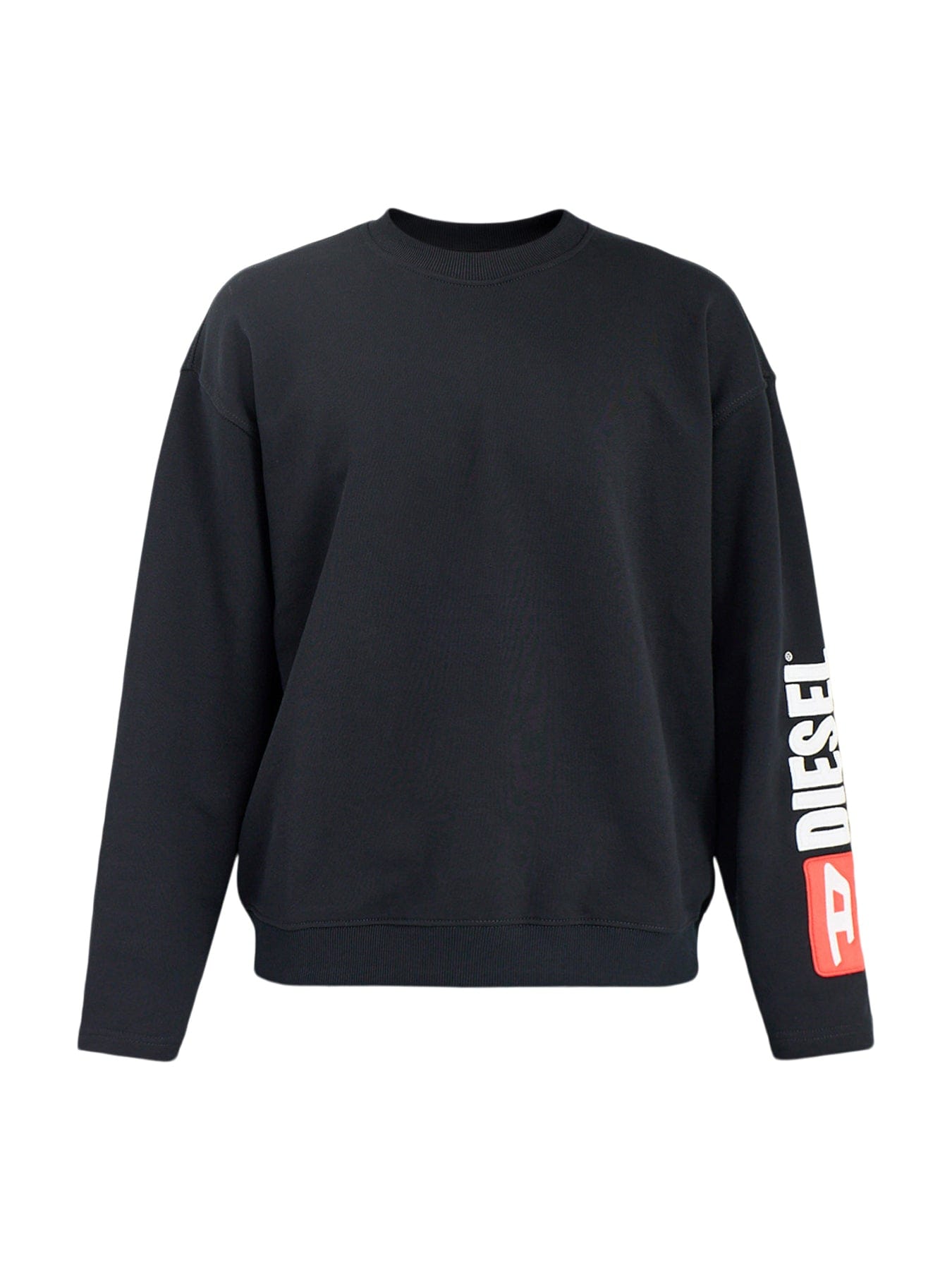 Diesel S - BOXT Diesel Logo Sleeve Sweatshirt Black