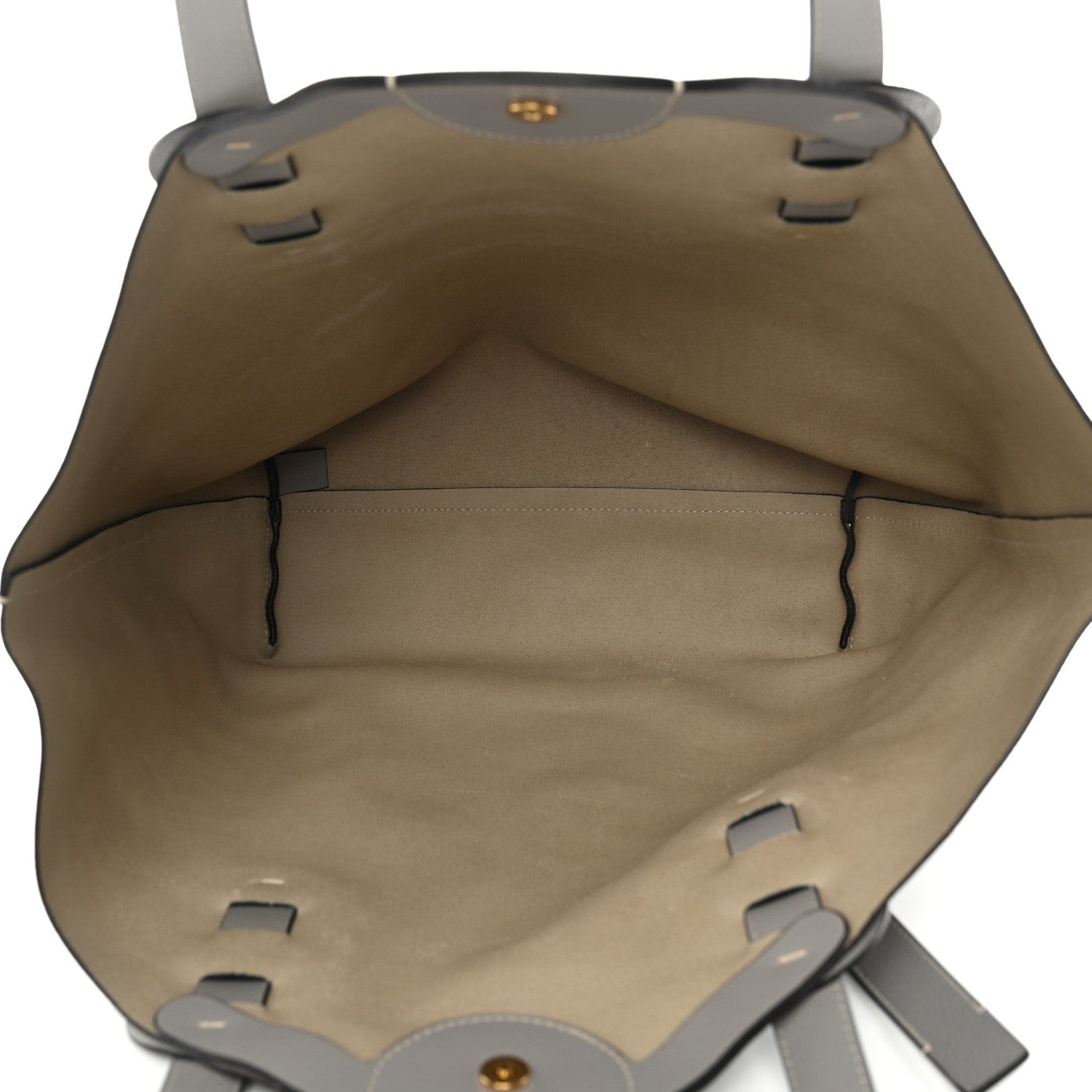 Chloe Small Grain Smooth Calfskin Medium Darryl Tote Motty Grey