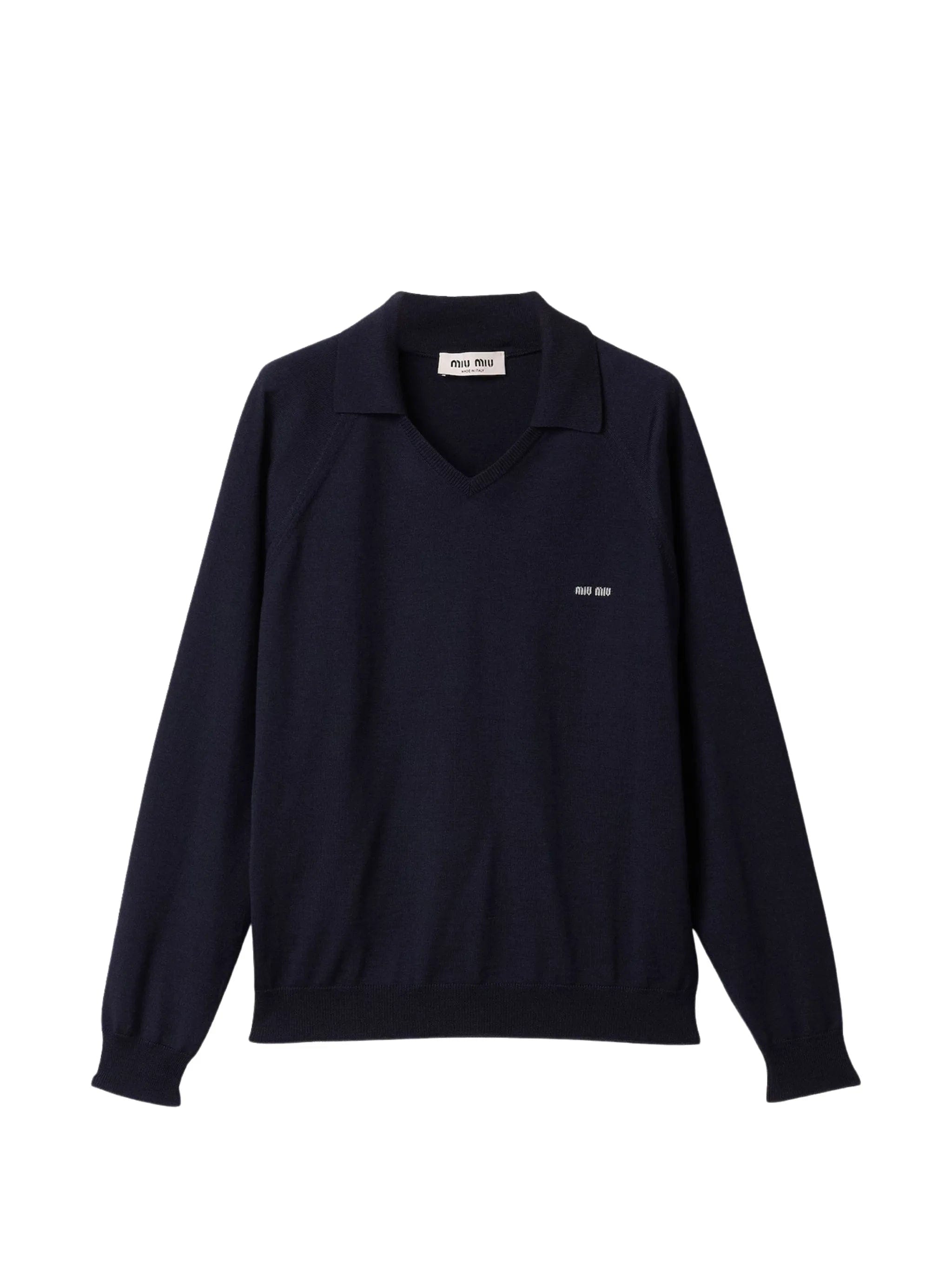 Miu Miu knit collar sweater