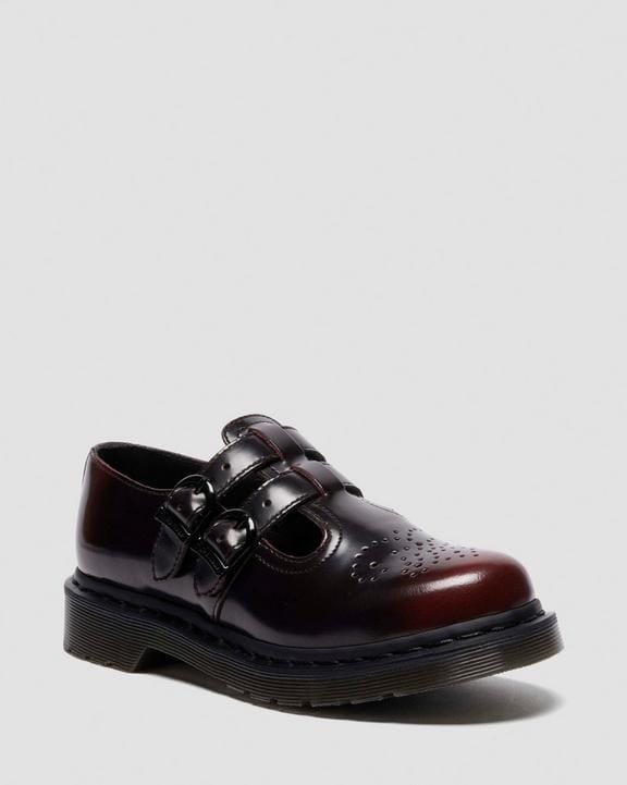 Dr Martens Arcadia Rub Off Leather Mary Jane Shoes - Arcadia