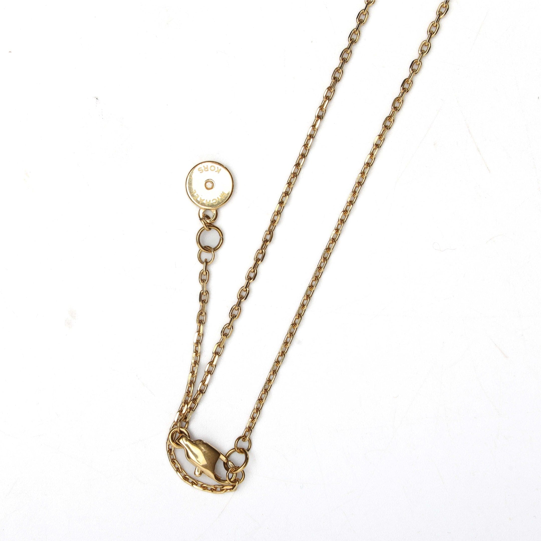 Michael Kors Pavé Gold - Tone Heart Pendant Necklace