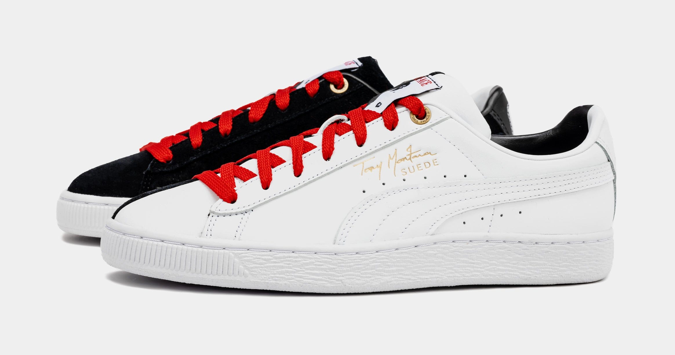 PUMA SP x Scarface Puma Suede 50/50 Mens Lifestyle Shoes (Black/White)
