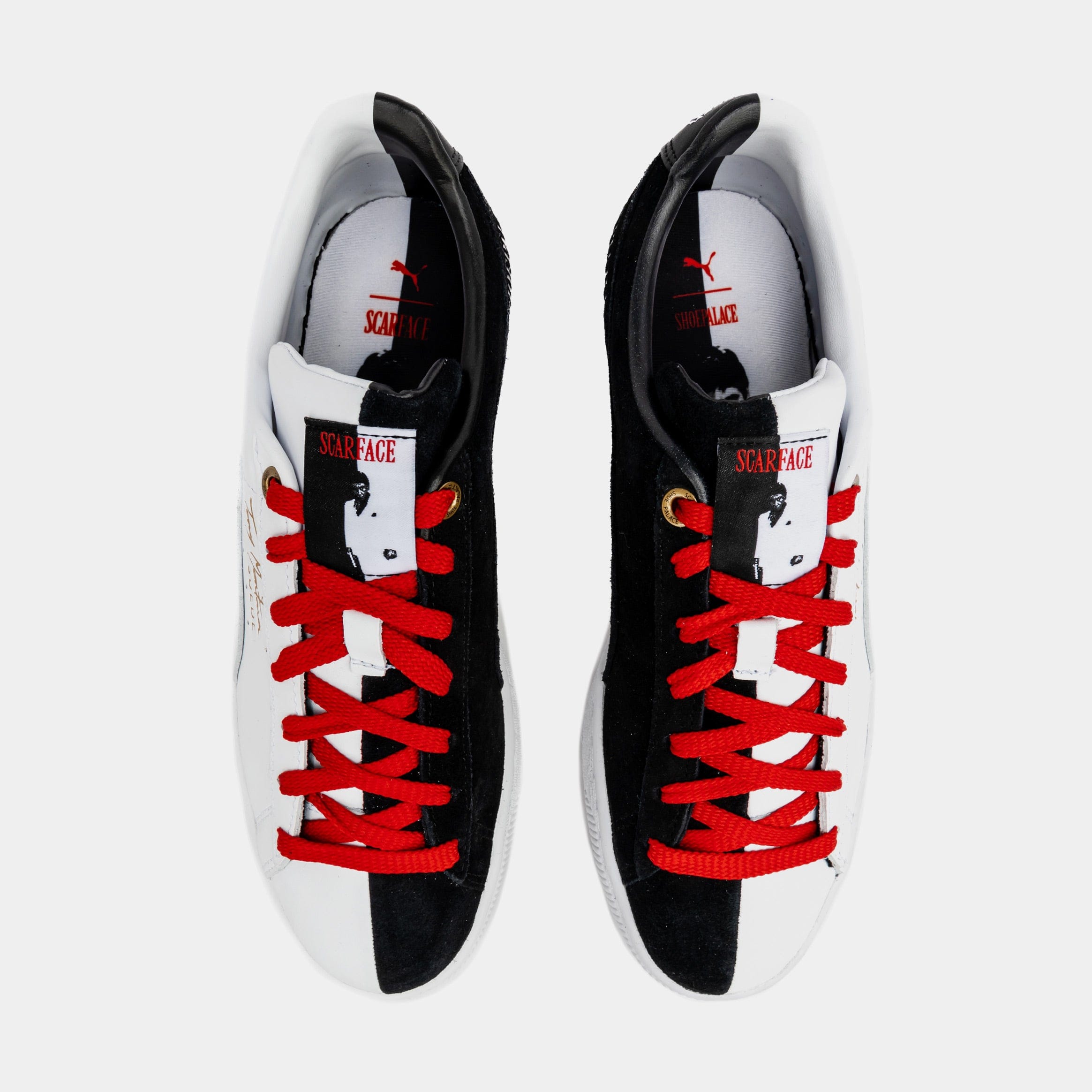 PUMA SP x Scarface Puma Suede 50/50 Mens Lifestyle Shoes (Black/White)