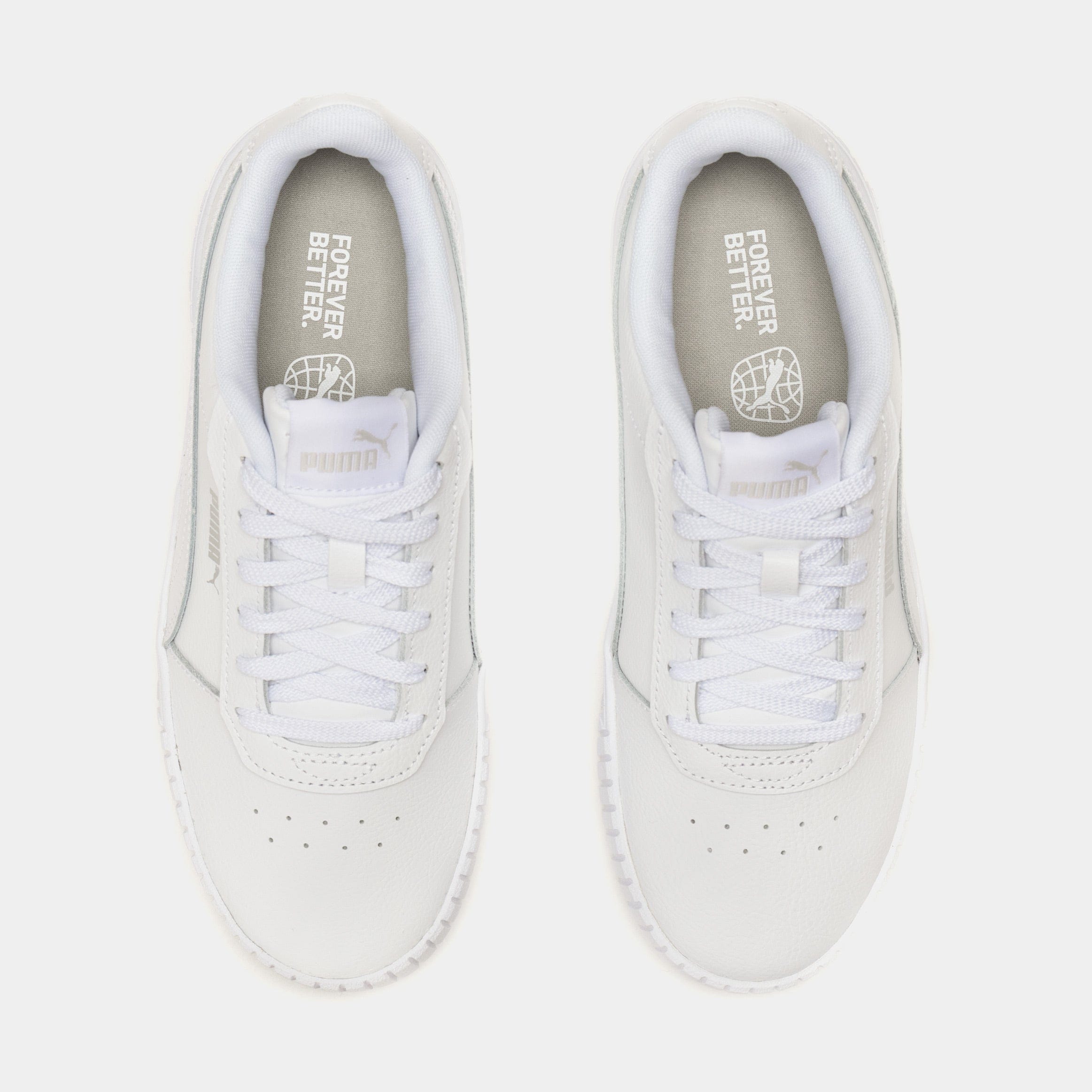 PUMA Carina 2.0 Grade School Lifestyle Shoes (White)