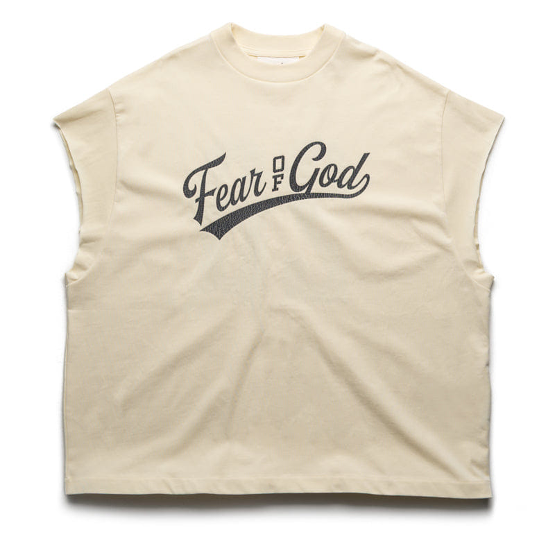 Fear Of God Essentials Cut Off 90's T-Shirt - Chalk