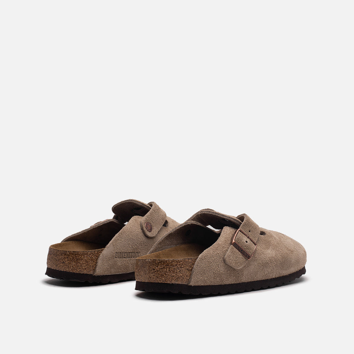 Birkenstock WMNS BOSTON SUEDE SFB NARROW - TAUPE