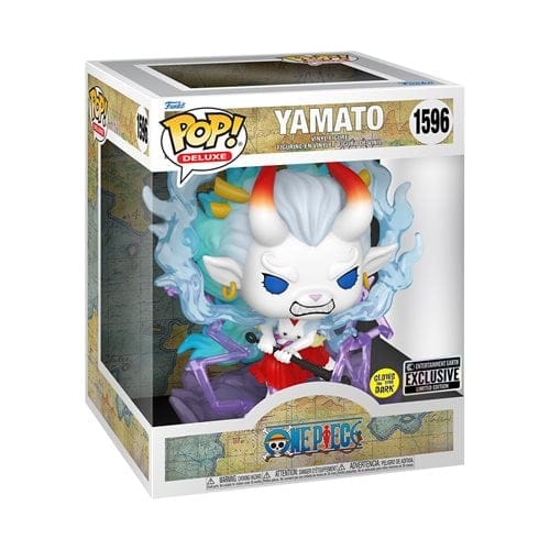 Funko Pop! 1596 - One Piece Yamato Glow - in - the - Dark Deluxe Vinyl Figure - Entertainment Earth Exclusive