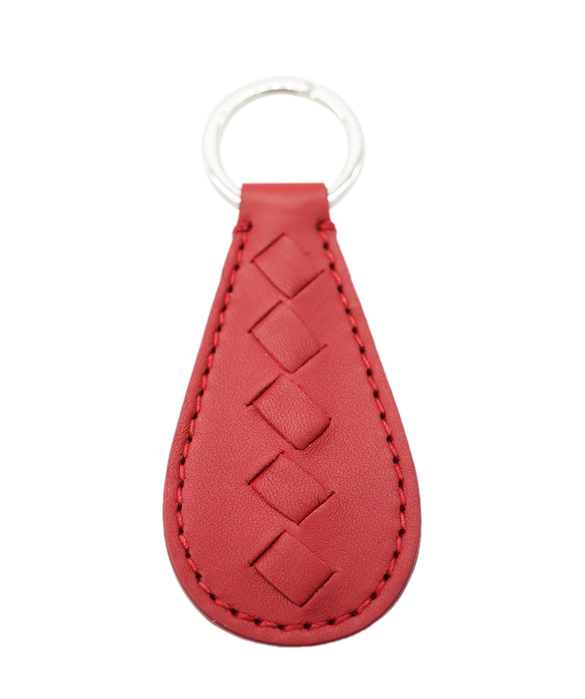 Bottega Veneta Bottega red intrecciato keyring - AJC0903