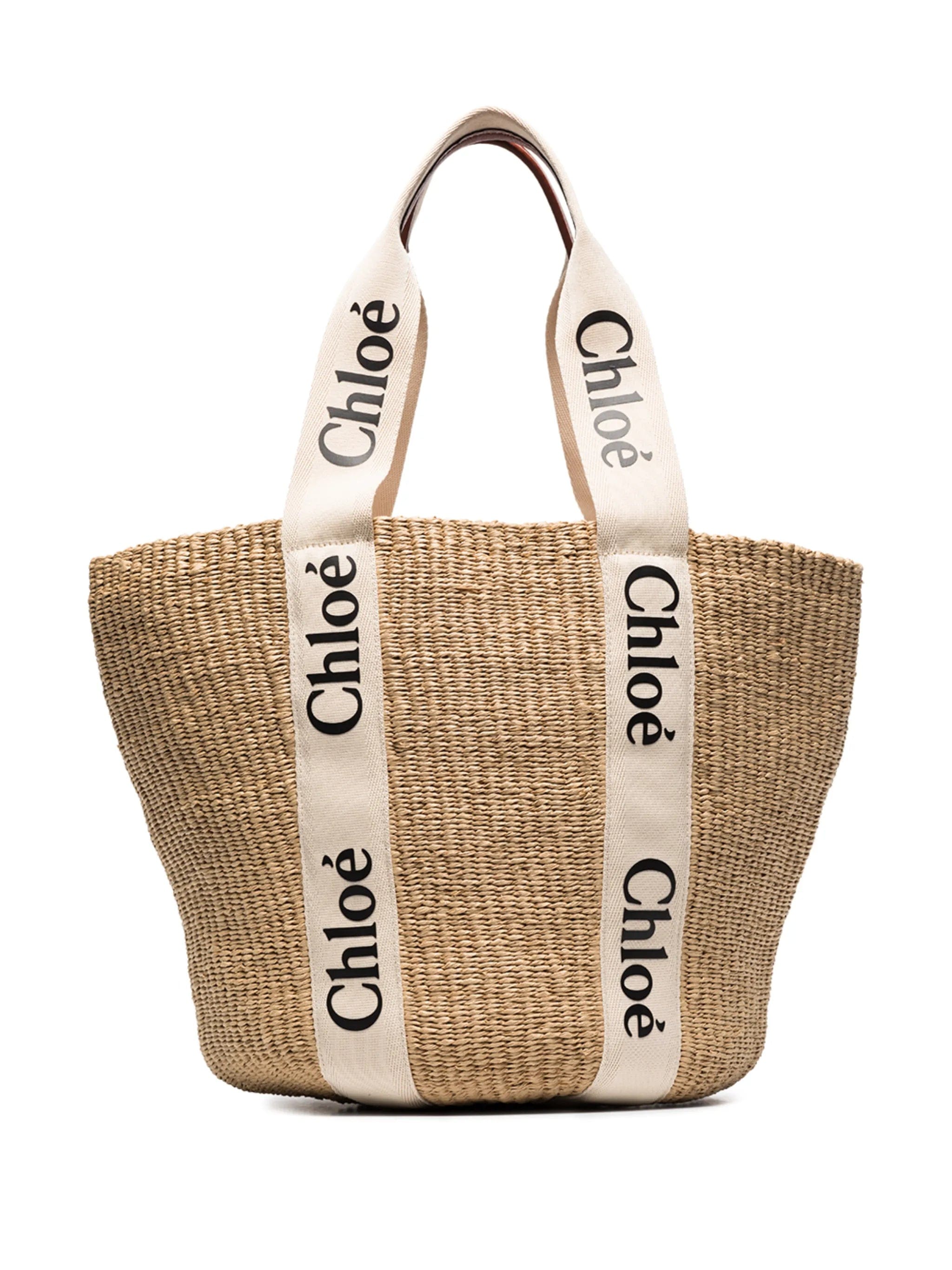Chloé large Woody basket tote bag