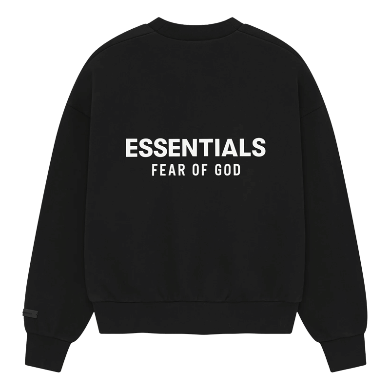 Fear of God Essentials Classic Crewneck Jet Black (2025)