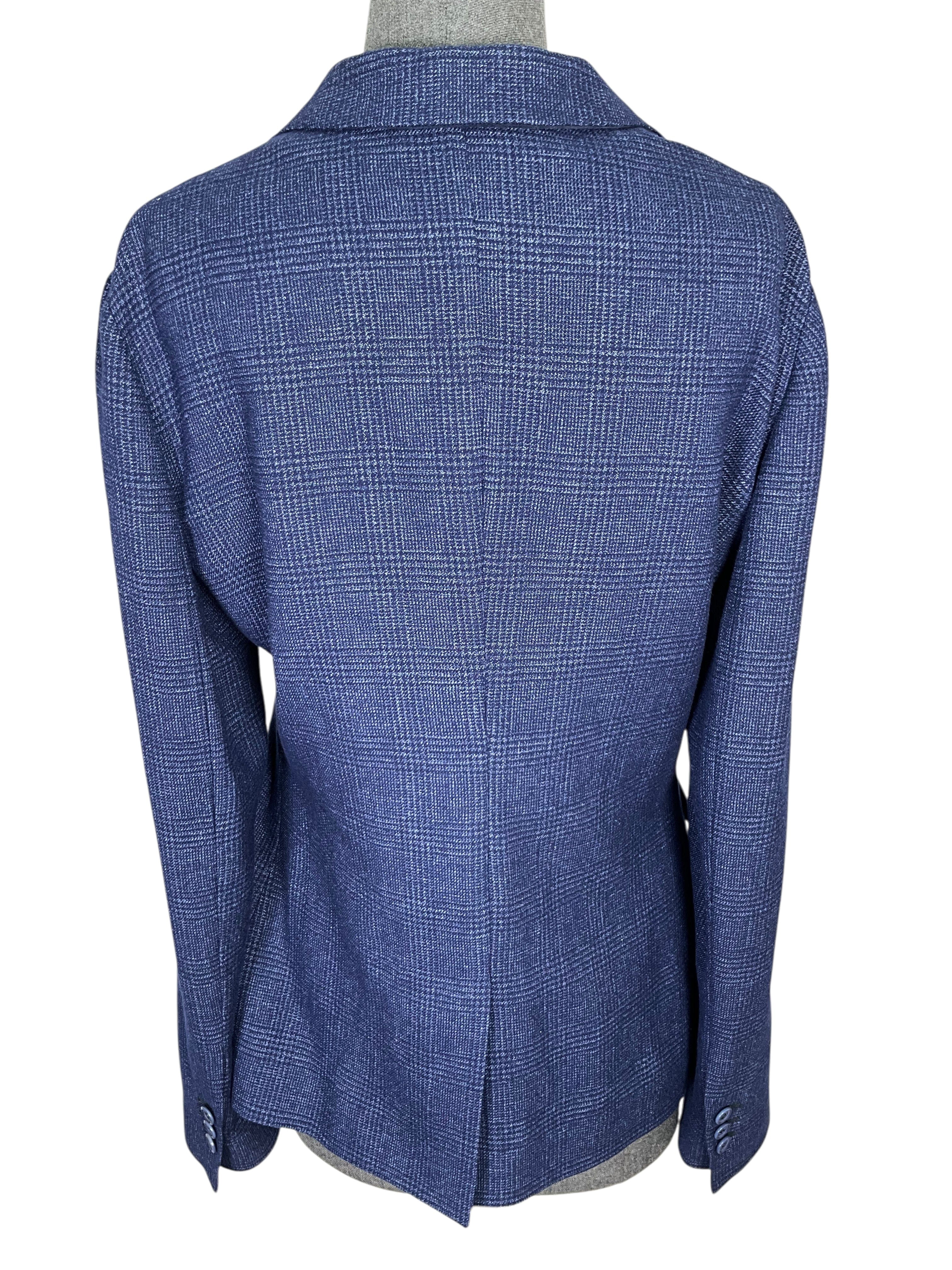 Loro Piana Glen Plaid Cashmere Blazer Size L
