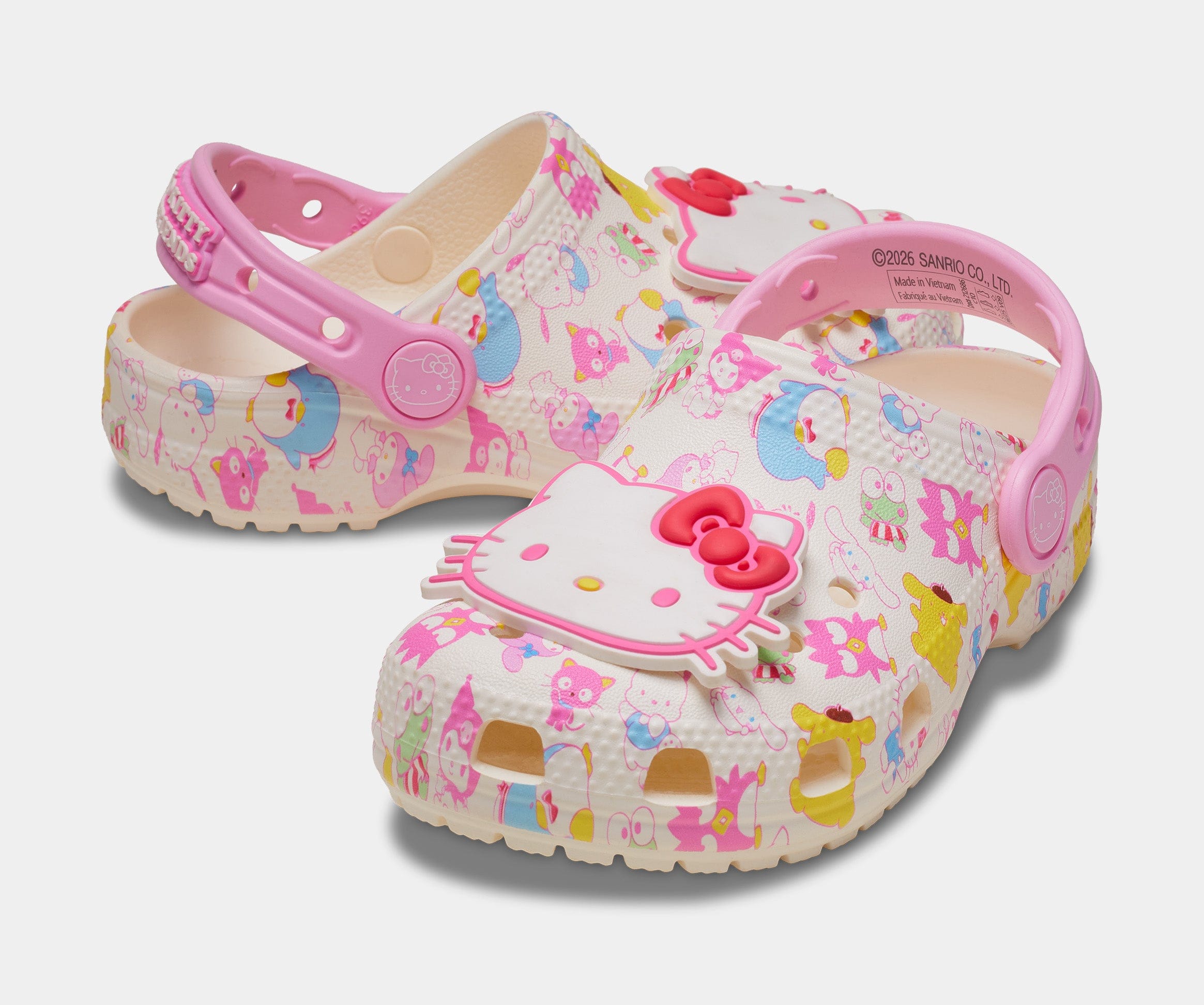 CROCS Hello Kitty And Friends Pastel Classic Clog Infant Toddler Sandals (Pink/Multicolor)