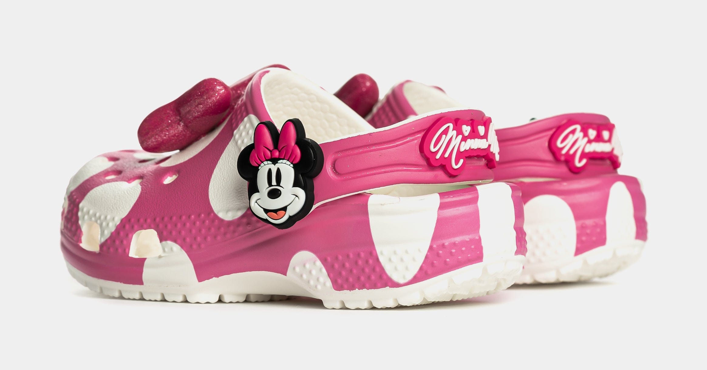 CROCS Disney Minnie Mouse And Friends Classics Clog Infant/Toddler Lifestyle Sandals (Pink/White)