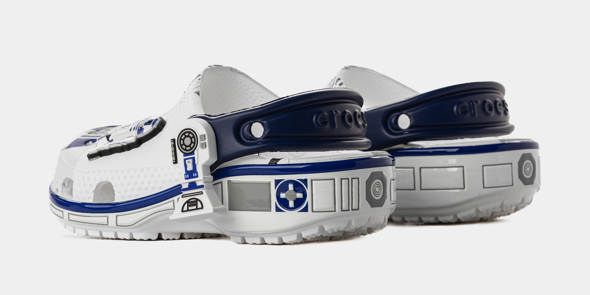 CROCS Star Wars R2 - D2 Classic Clog Infant Toddler Lifestyle Sandals (White/Blue/Light Grey)