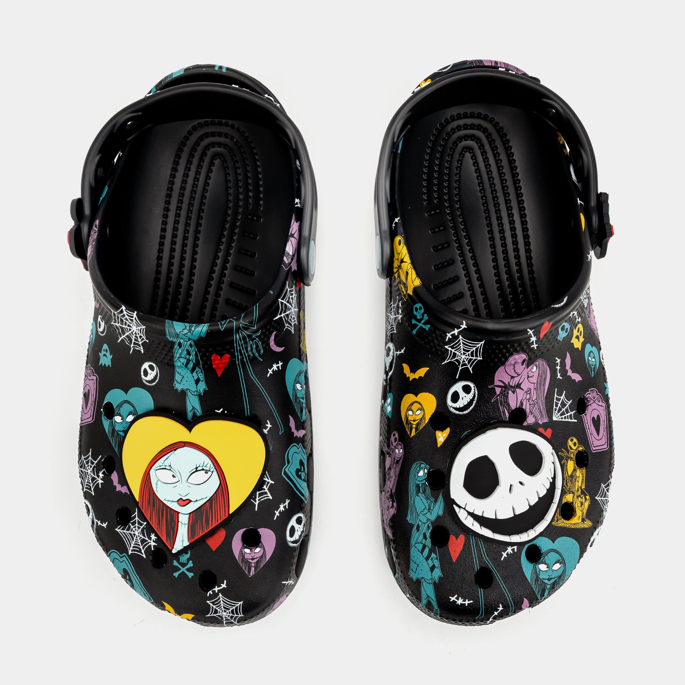 CROCS Disney Nightmare Before Christmas Classic Clog Mens Sandals (Black/Orange)