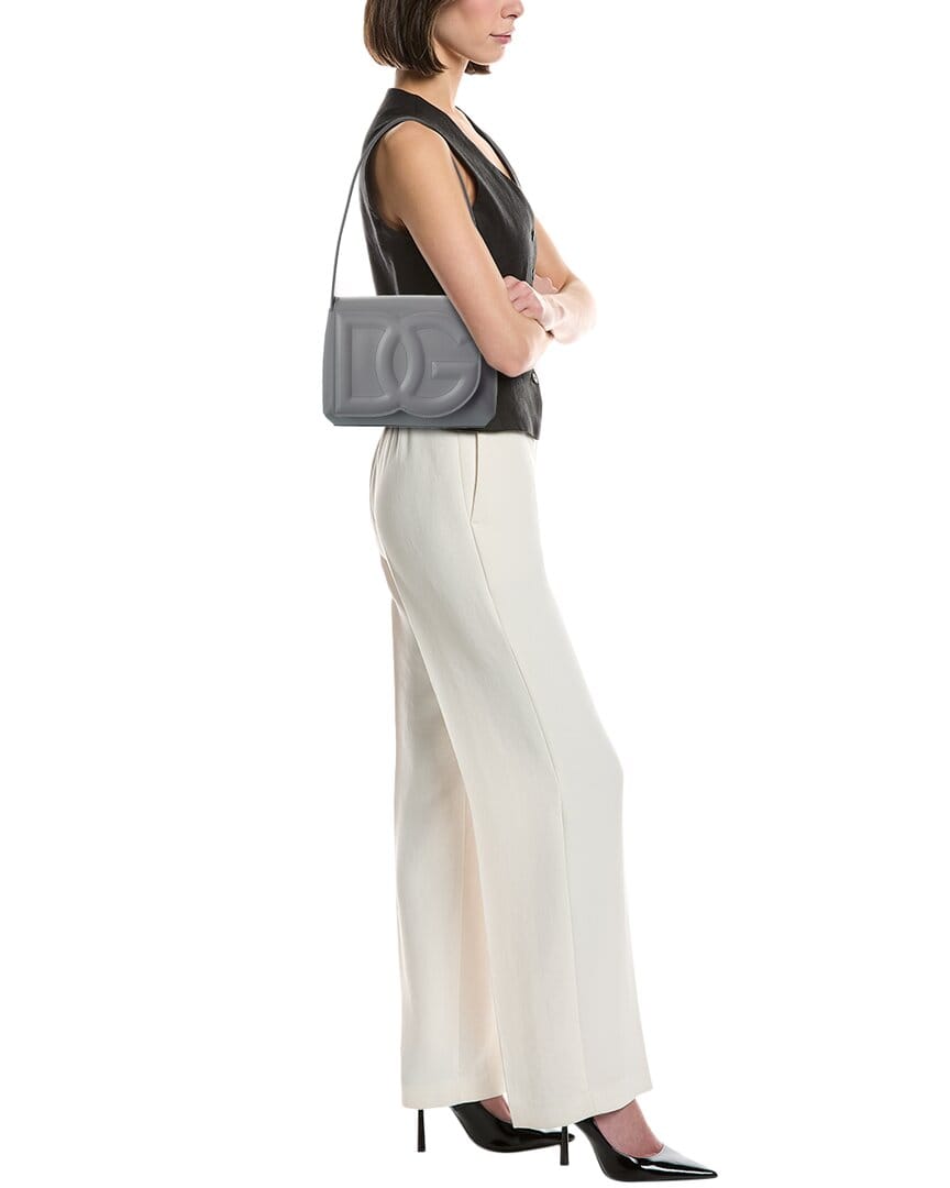 Dolce & Gabbana Dg Logo Leather Shoulder Bag