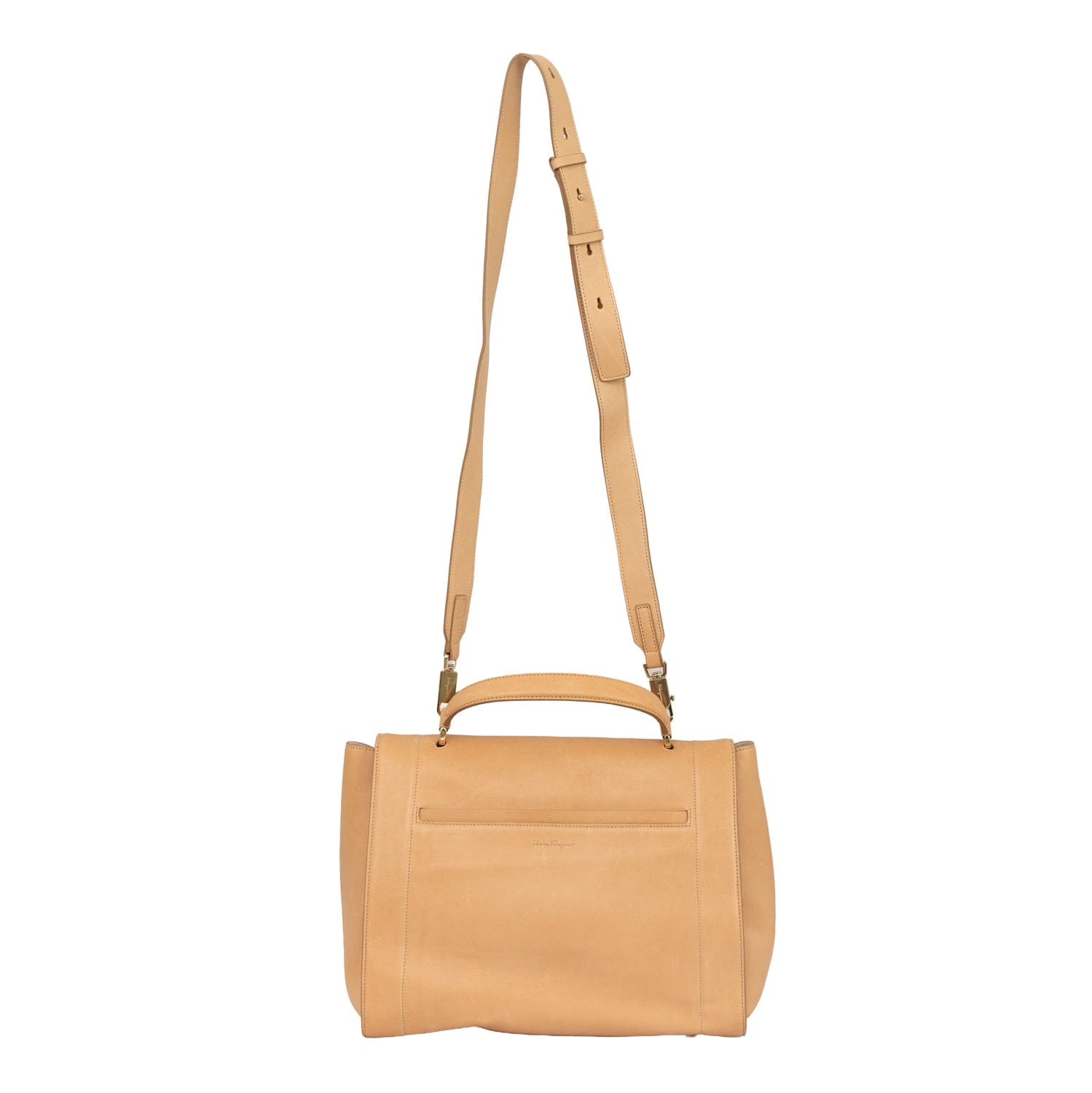 SALVATORE FERRAGAMO SOFIA GANCINI FLIP - LOCK CLOSURE HANDBAG