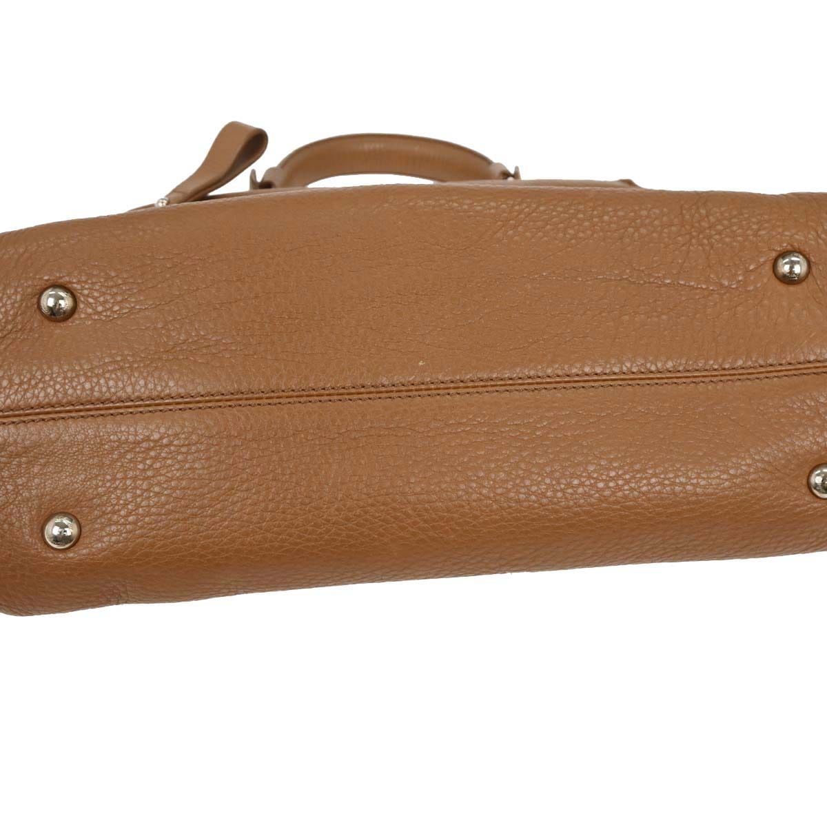 Salvatore Ferragamo Brown Sofia Gancini 2way Shoulder Handbag
