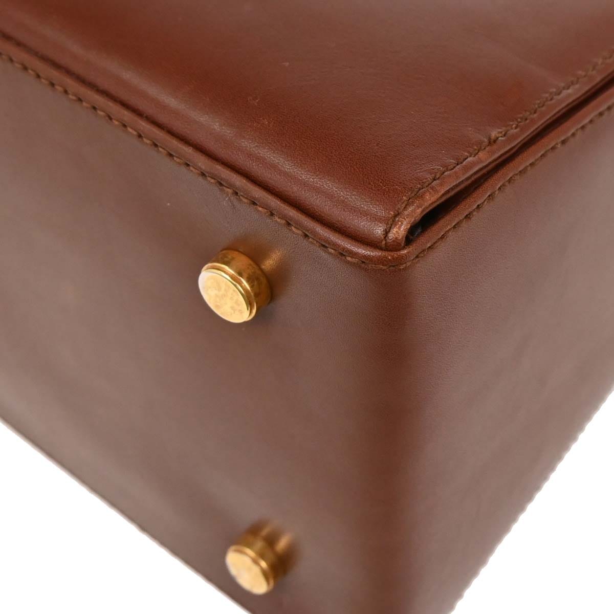 Salvatore Ferragamo Brown Gancini 2way Shoulder Handbag