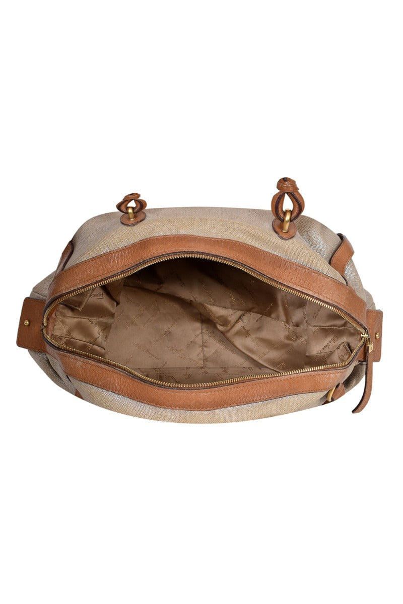 Salvatore Ferragamo Gancini Canvas Handbag