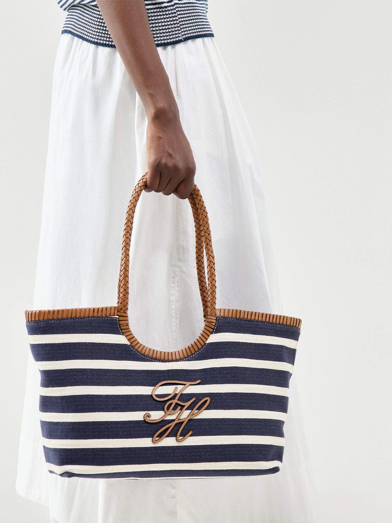 Tommy Hilfiger Elev Summer Stripe Tote Bag Blue