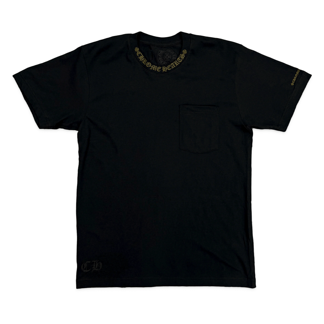 Chrome Hearts Neck Logo T - Shirt Olive