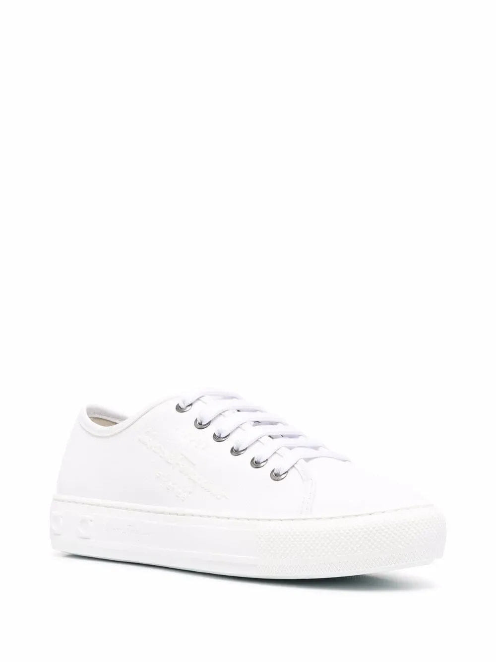 Ferragamo Embossed - Logo Low - Top Sneakers