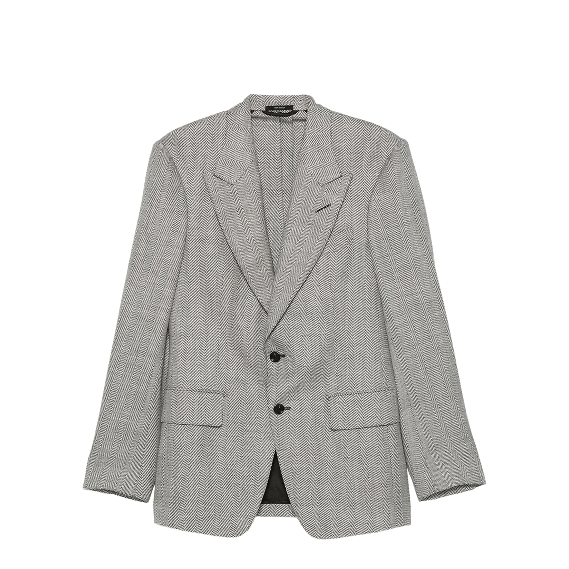 TOM FORD Herringbone - Pattern Wool Blend Blazer