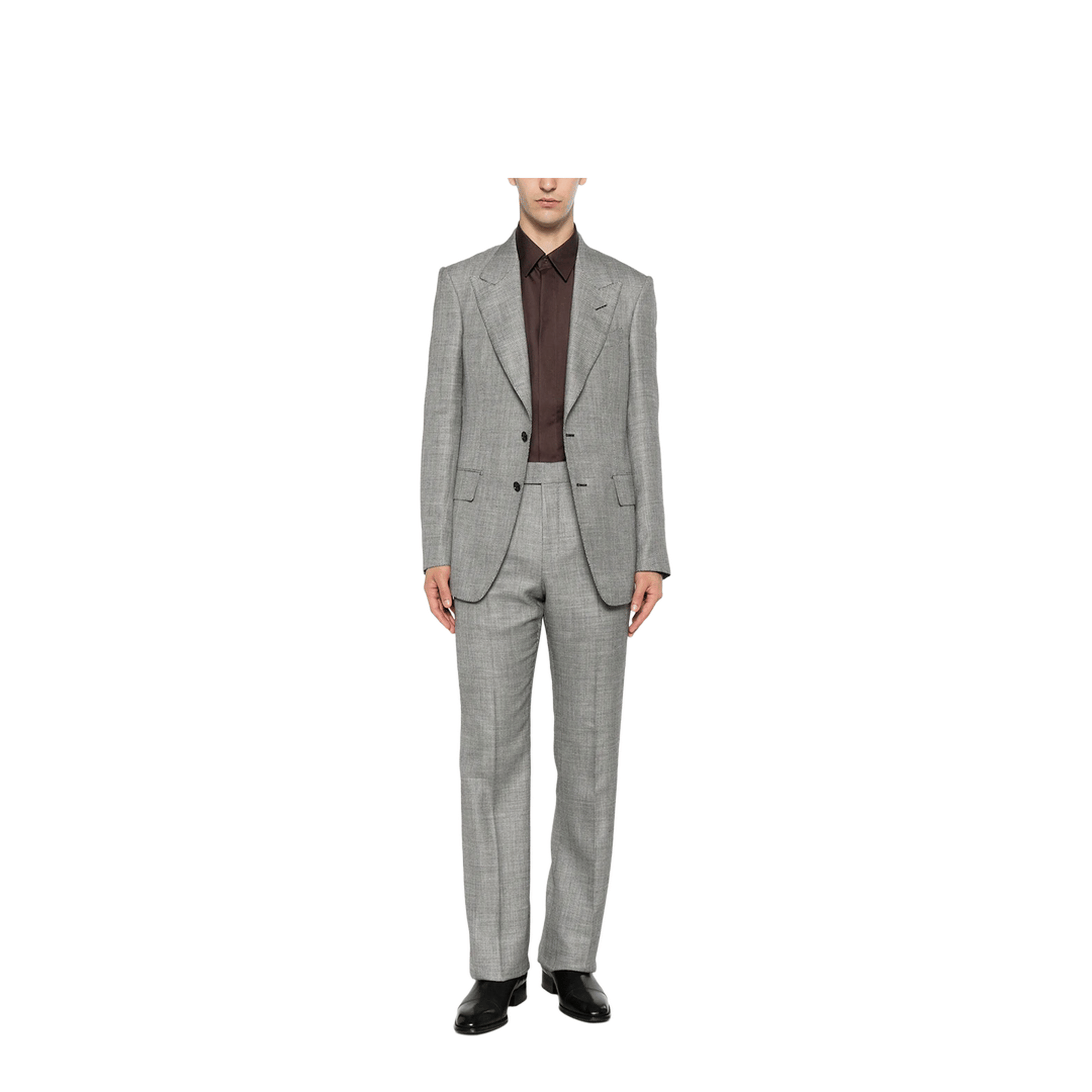 TOM FORD Herringbone - Pattern Wool Blend Blazer