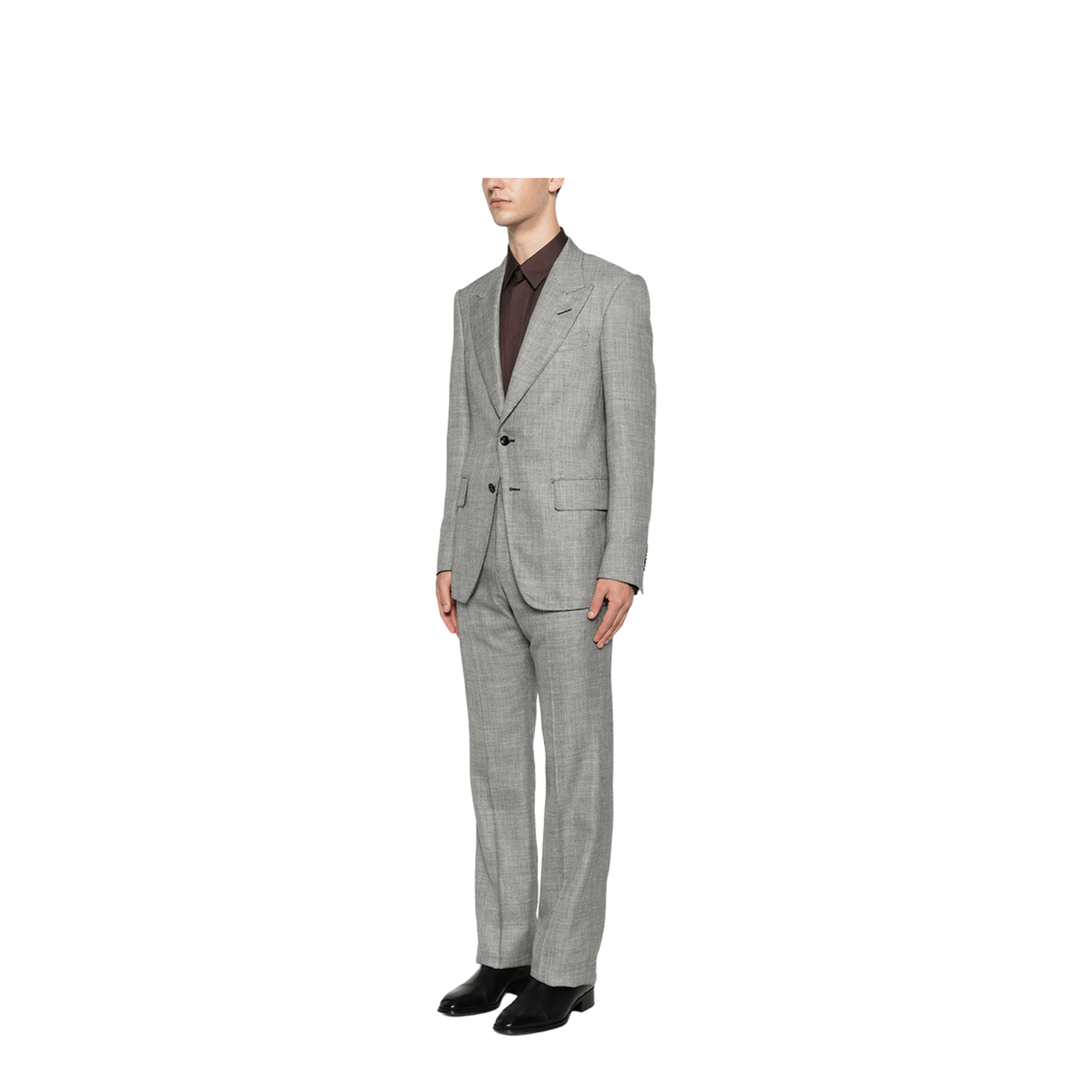 TOM FORD Herringbone - Pattern Wool Blend Blazer