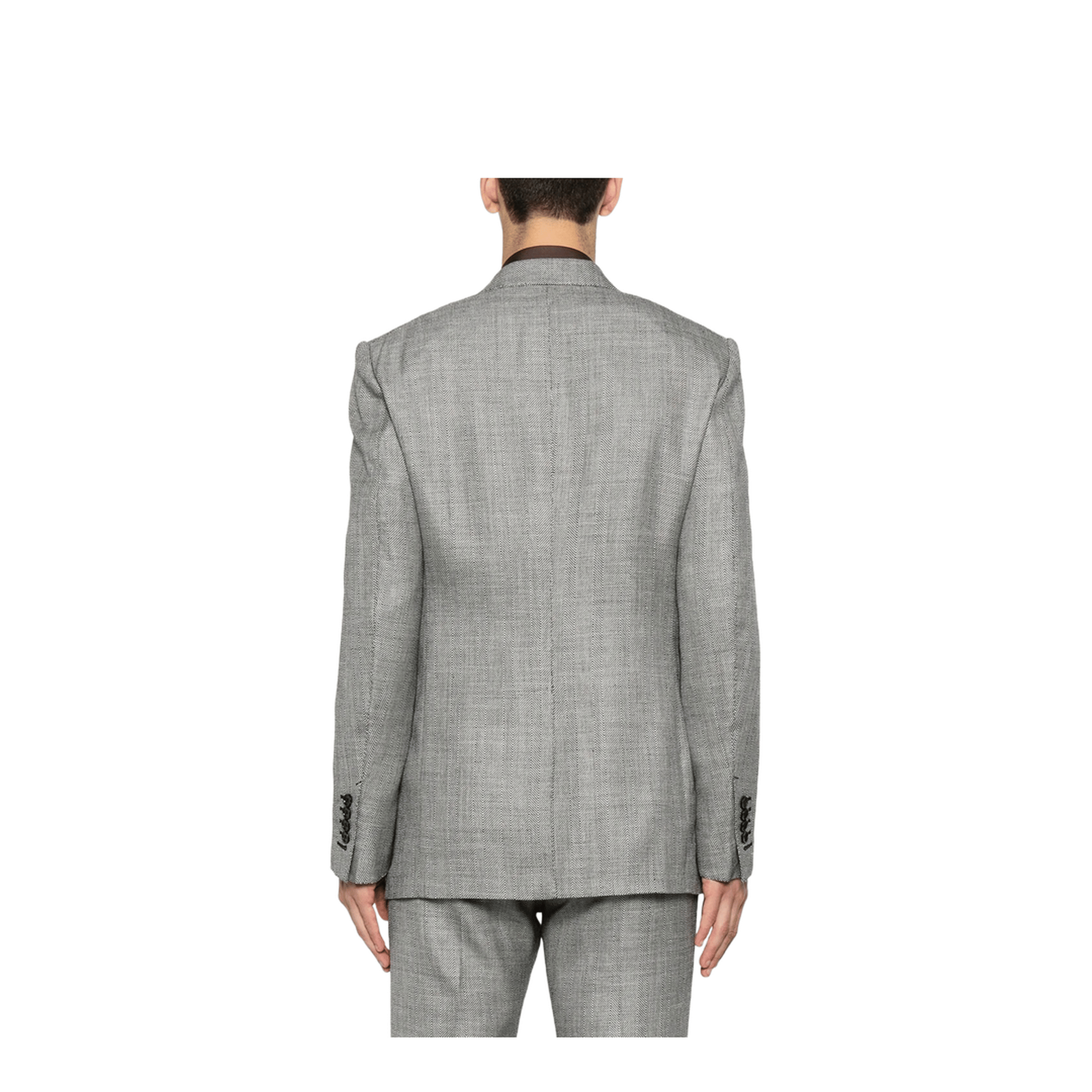 TOM FORD Herringbone - Pattern Wool Blend Blazer