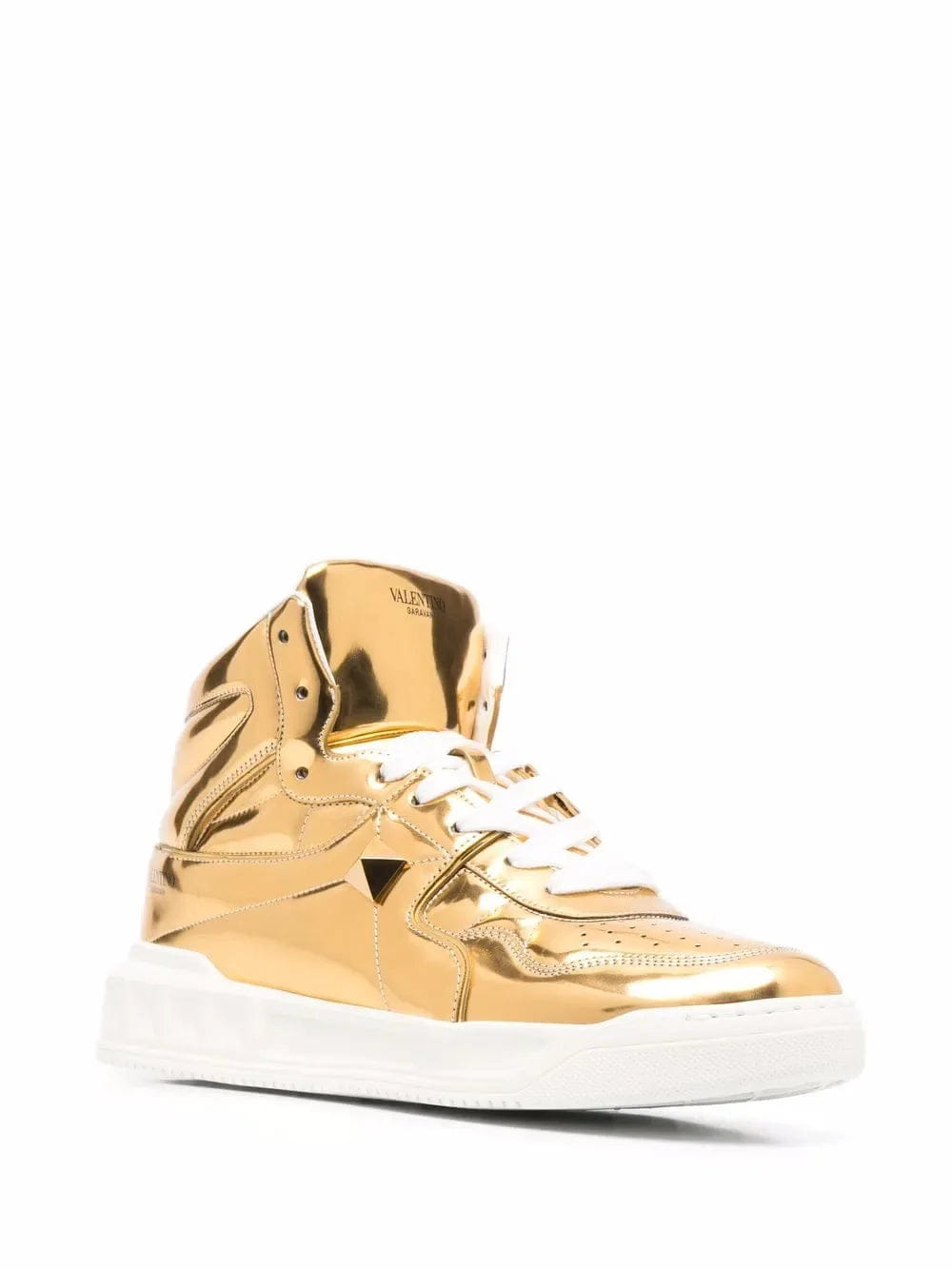 Valentino Garavani Metallic - Effect Lace - Up Sneakers