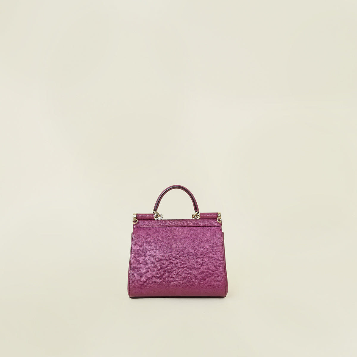 Dolce & Gabbana Dark Magenta Dauphine Sicily Small Bag